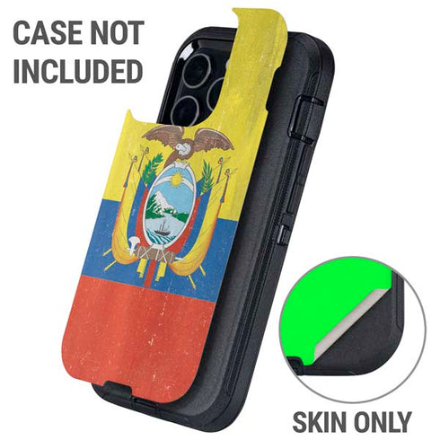 Ecuador Flag Distressed Otterbox Defender iPhone Skin